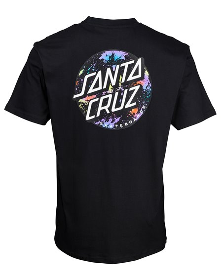Santa Cruz Dot Splatter T-Shirt Uomo Black