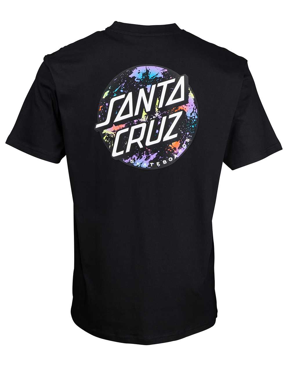 Santa Cruz Dot Splatter Camiseta para Homem Black