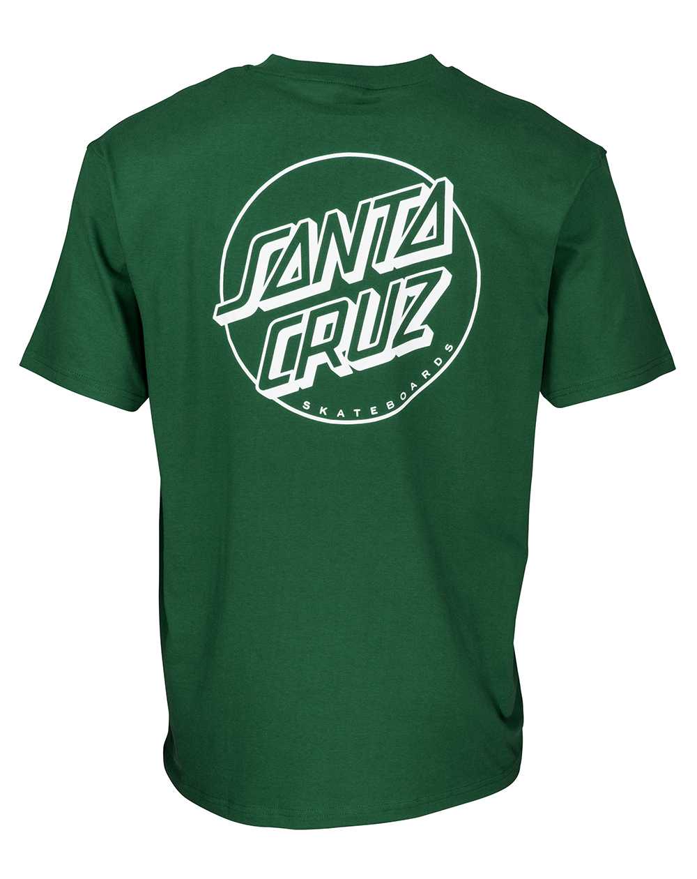 Santa Cruz Men's T-Shirt Opus Dot Stripe Evergreen
