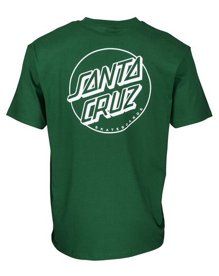 Santa Cruz Opus Dot Stripe T-Shirt Uomo Evergreen