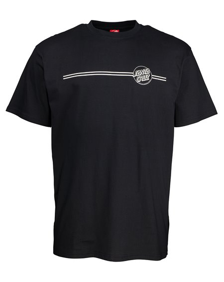Santa Cruz Opus Dot Stripe T-Shirt Homme Black/Grey