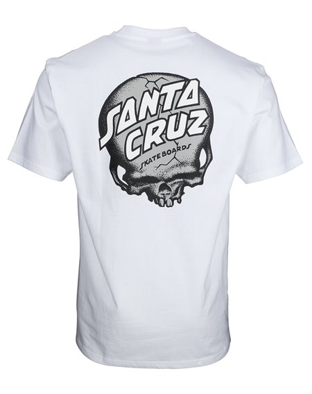 Santa Cruz O'Brien Skull Camiseta para Hombre White