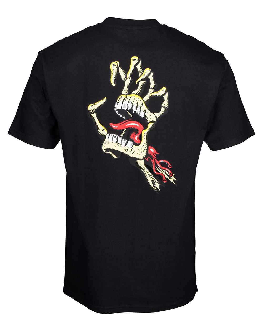 Santa Cruz Men's T-Shirt Vintage Bone Hand Black