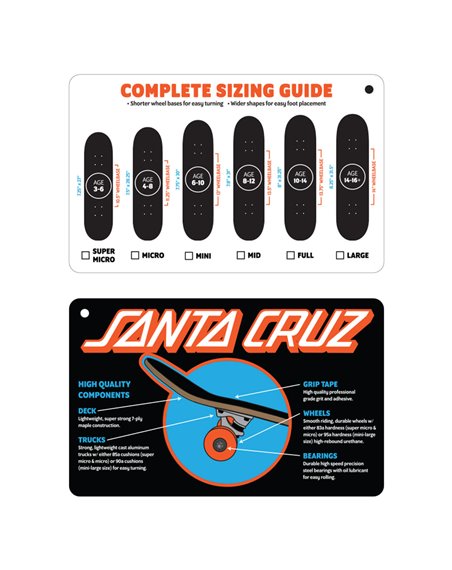 Santa Cruz Screaming Hand Mini 7.75" Complete Skateboard Yellow