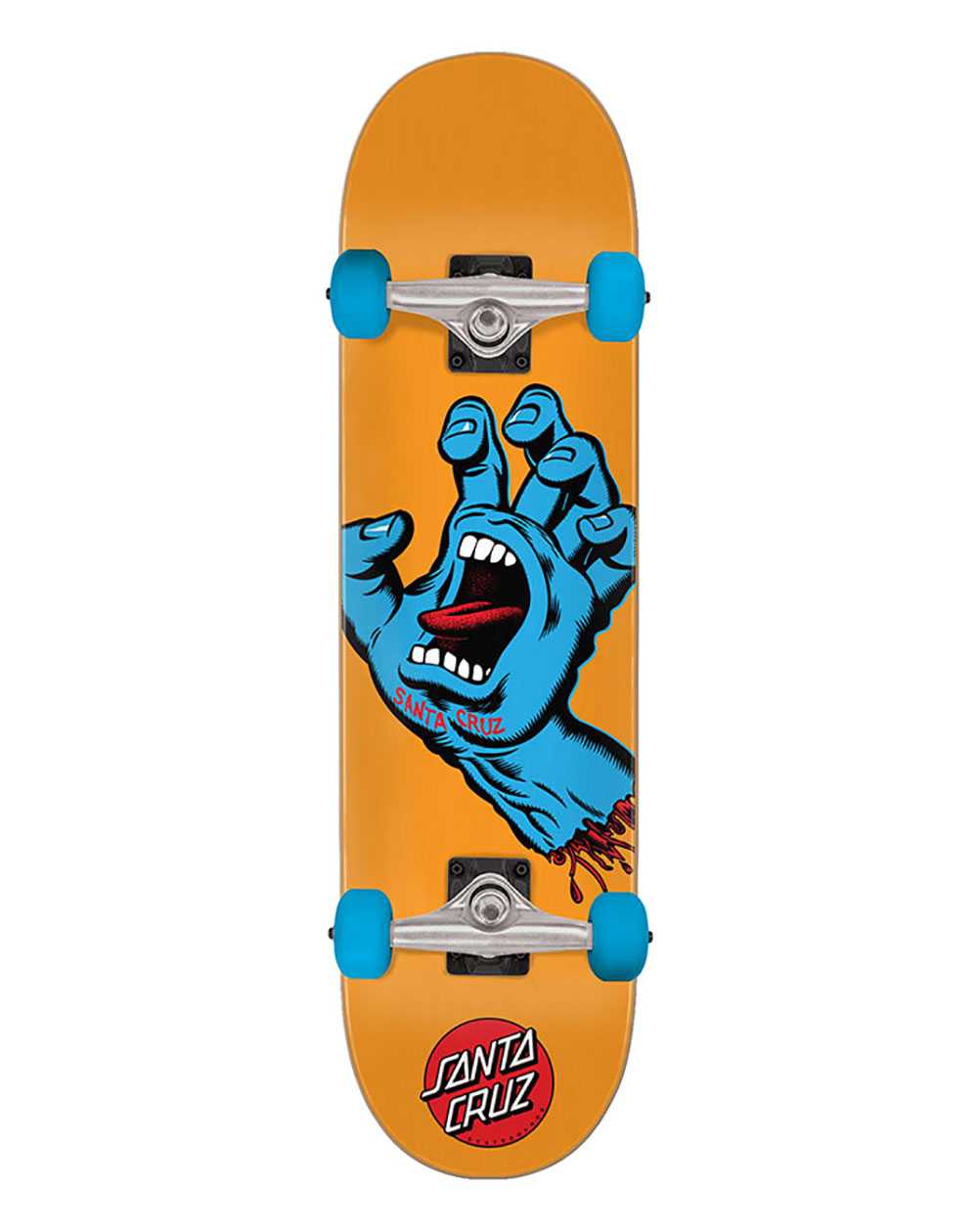 Santa Cruz Skateboard Screaming Hand Mid 7.80" Orange