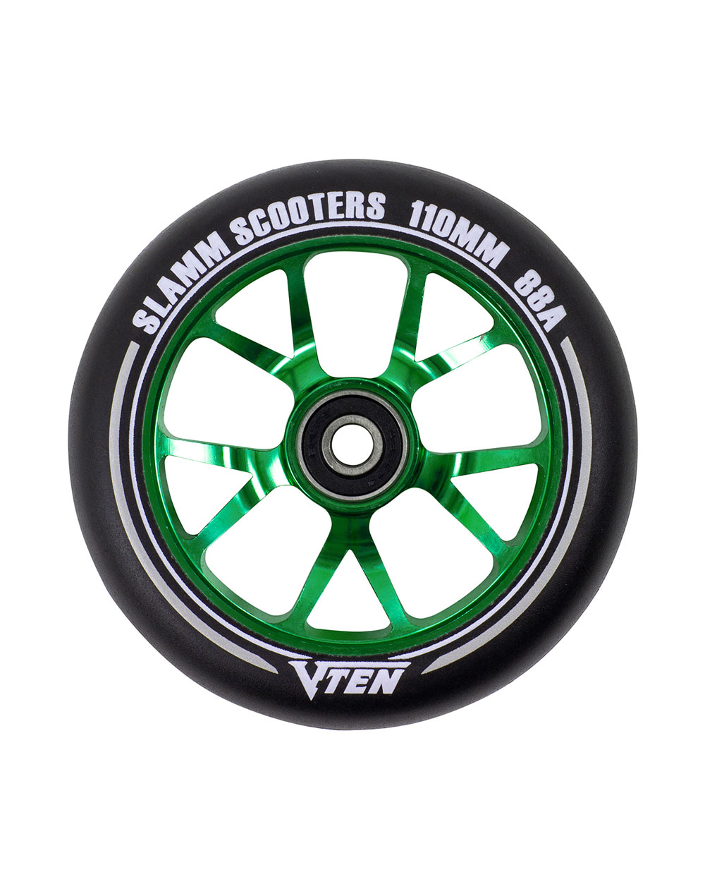 Slamm Scooters V-Ten II 110mm Scooter Wheel Green