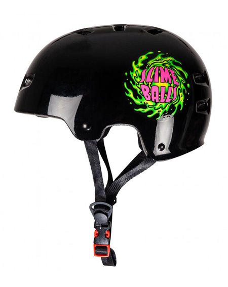 Bullet Safety Gear Bullet x Slime Balls Slime Logo Skateboard Helmet Black