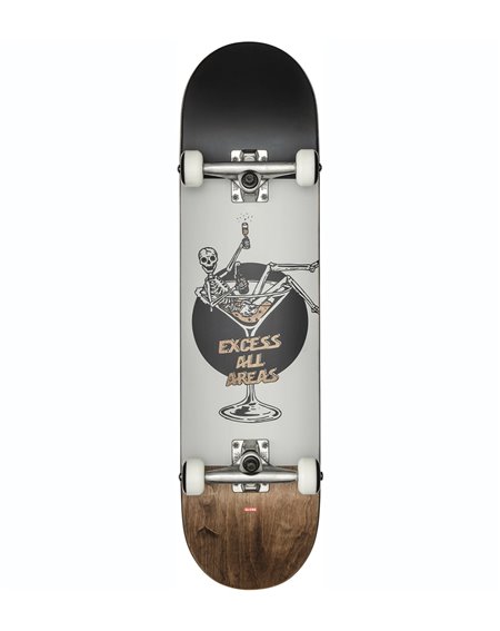 Globe Skateboard G1 Excess 8" White/Brown