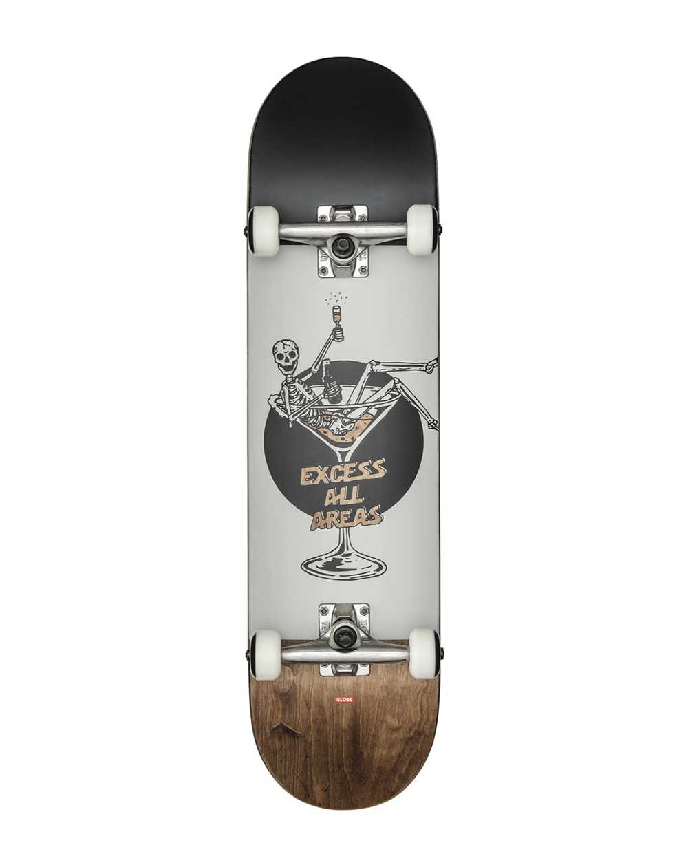 Globe G1 Excess 8" Komplett-Skateboard White/Brown