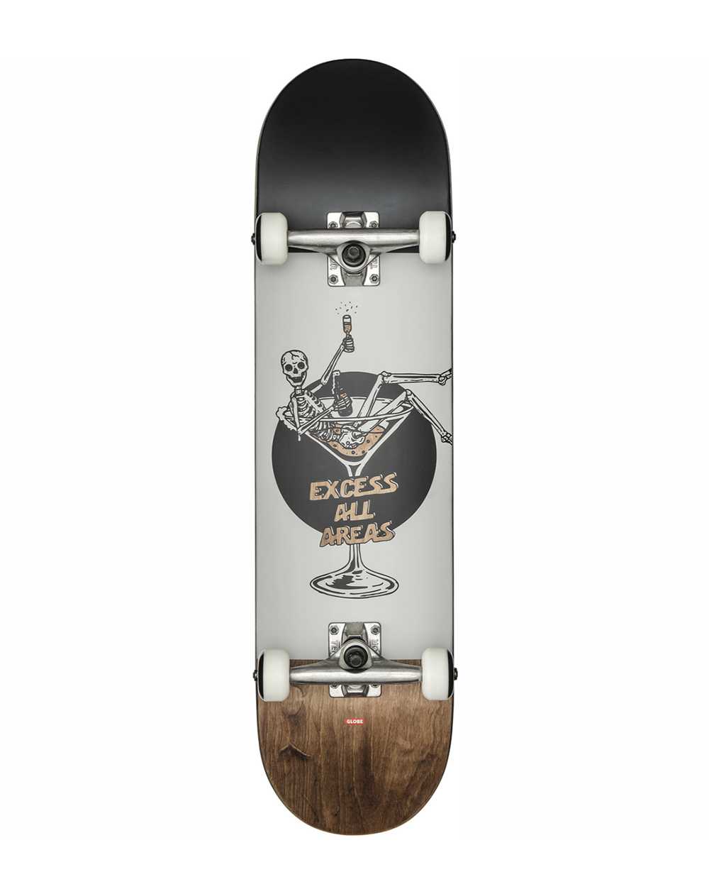 Globe Skateboard Completo G1 Excess 8" White/Brown