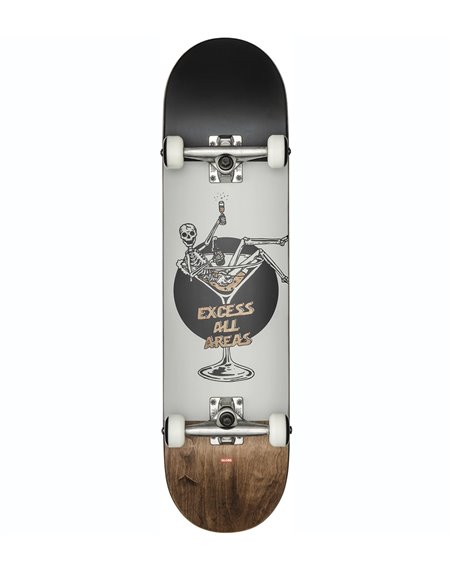 Globe G1 Excess 8" Complete Skateboard White/Brown