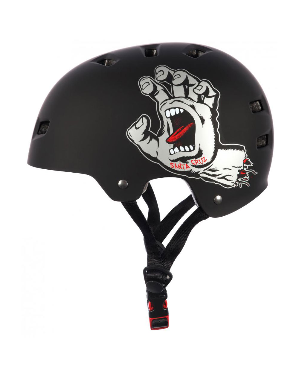 Bullet Safety Gear Bullet x Santa Cruz Screaming Hand Skateboard Helmet Matt Black