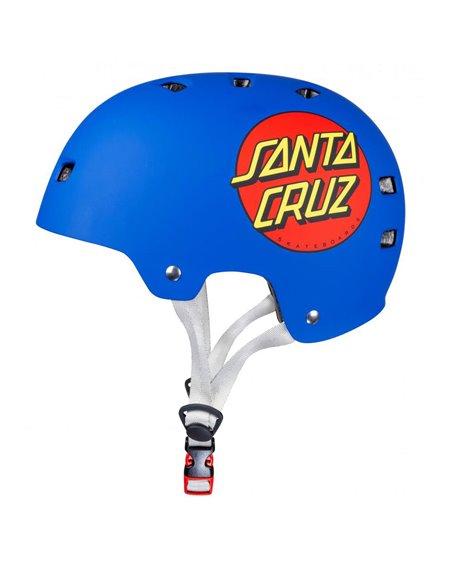 Bullet Safety Gear Bullet x Santa Cruz Classic Dot Skateboard Helmet Matt Blue