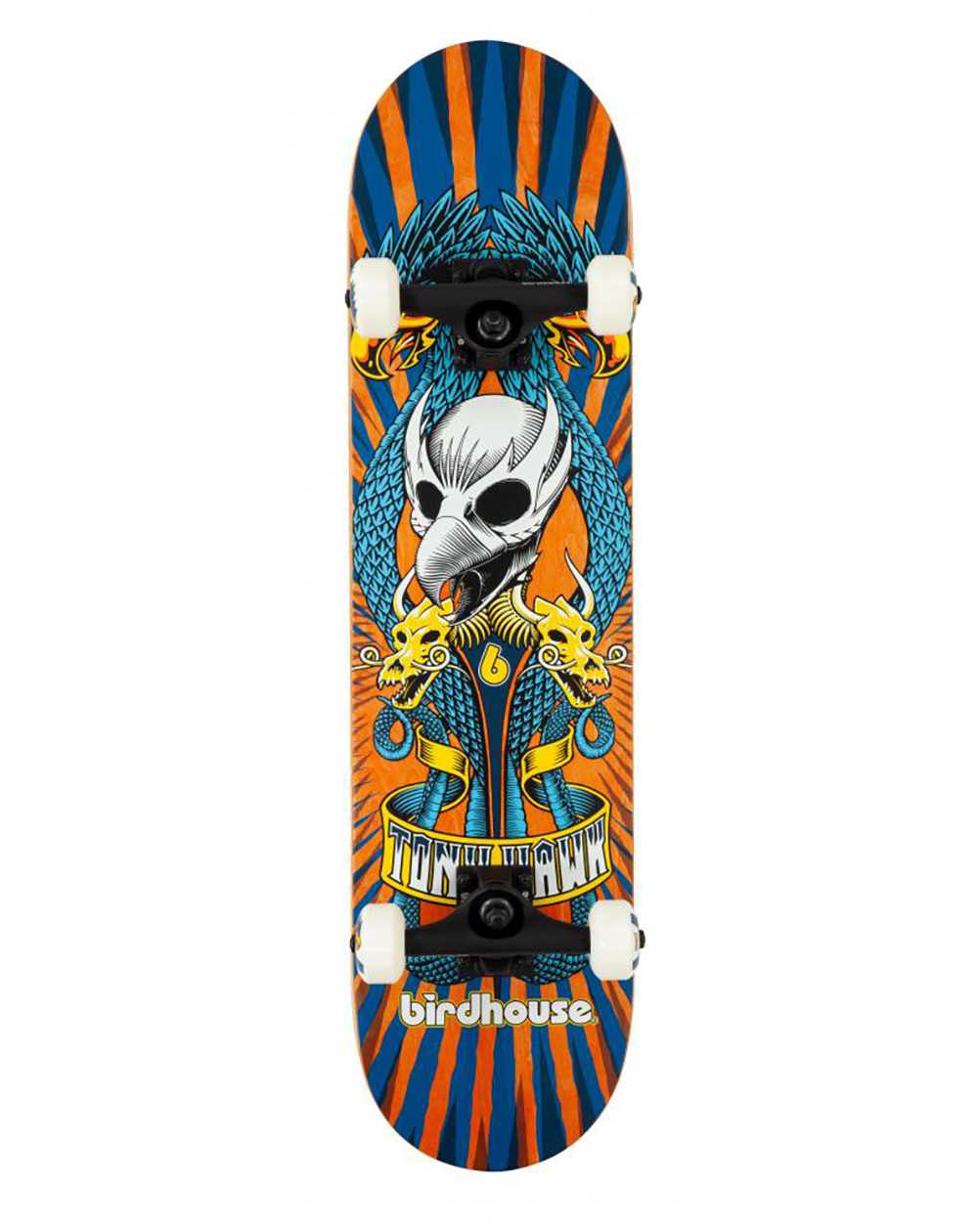 Birdhouse Skateboard Completo Emblem Circus 7.75" Orange