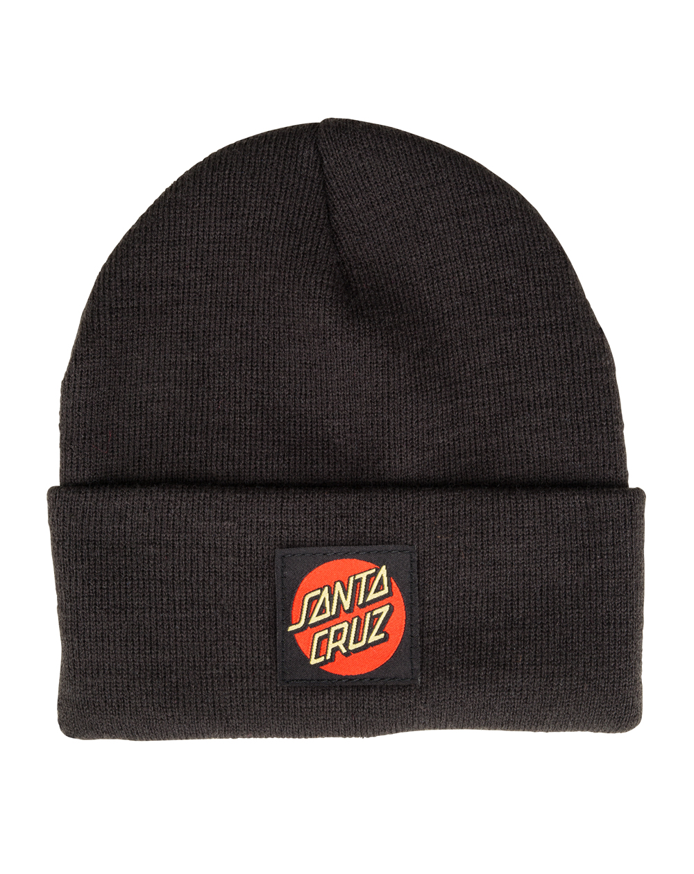 Santa Cruz Men's Beanie Classic Label Dot Black
