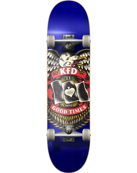 KFD Skateboard Complète Young Gunz 7.75" Badge Blue