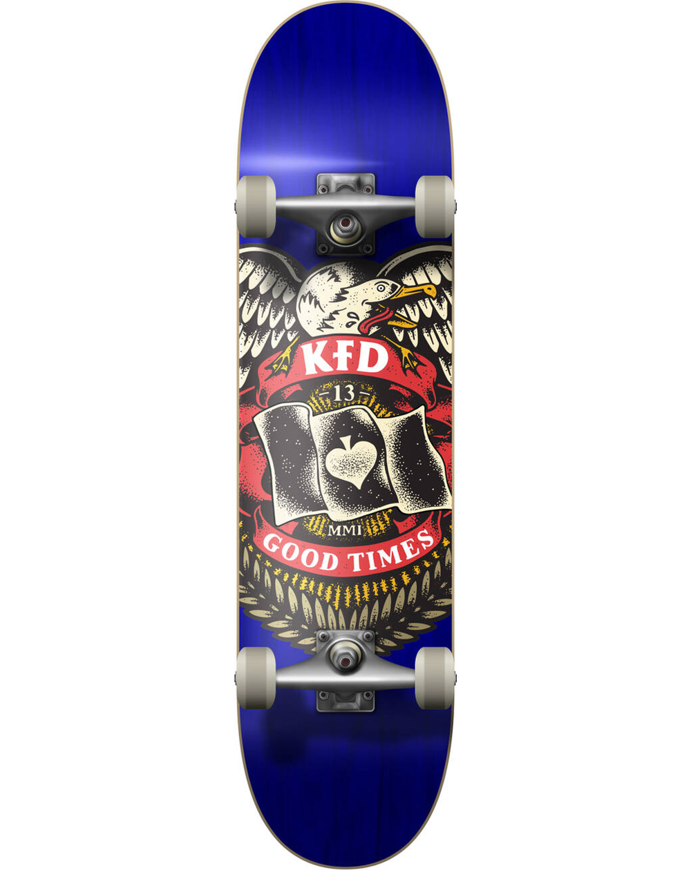 KFD Skateboard Complète Young Gunz 7.75" Badge Blue