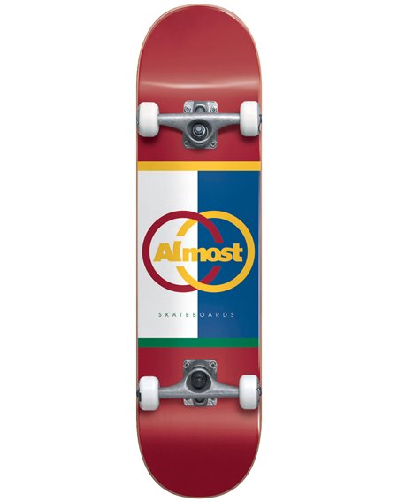 Almost Ivy League 8.125" Complete Skateboard Red