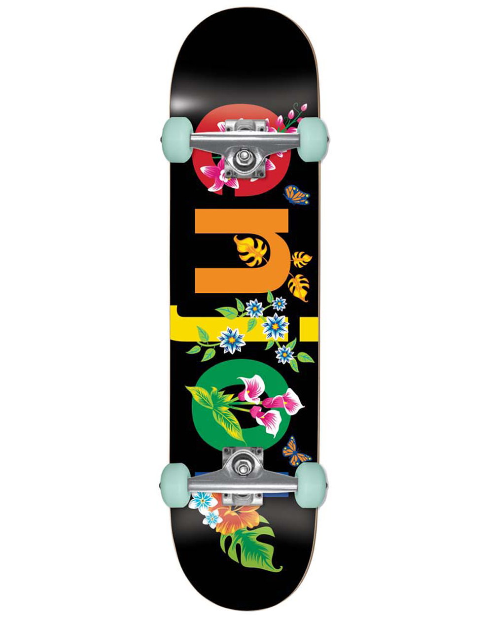 Enjoi Flowers Resin Premium 8.00" Komplett-Skateboard Black