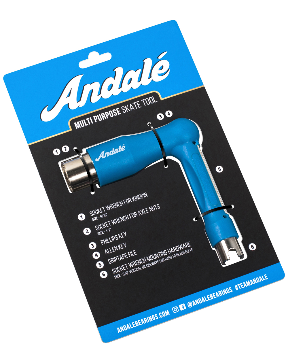 Andalé Chave Skate Multi Purpose Blue