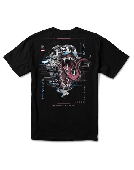 Primitive Men's T-Shirt Paul Jackson x Marvel - Venom Black