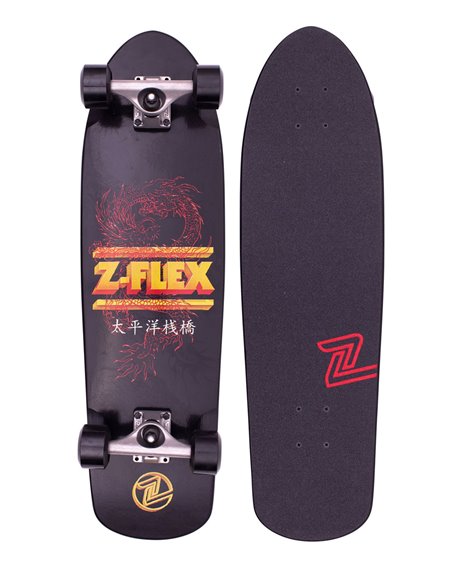 Z-Flex Skateboard Cruiser Dragon Shorebreak Black