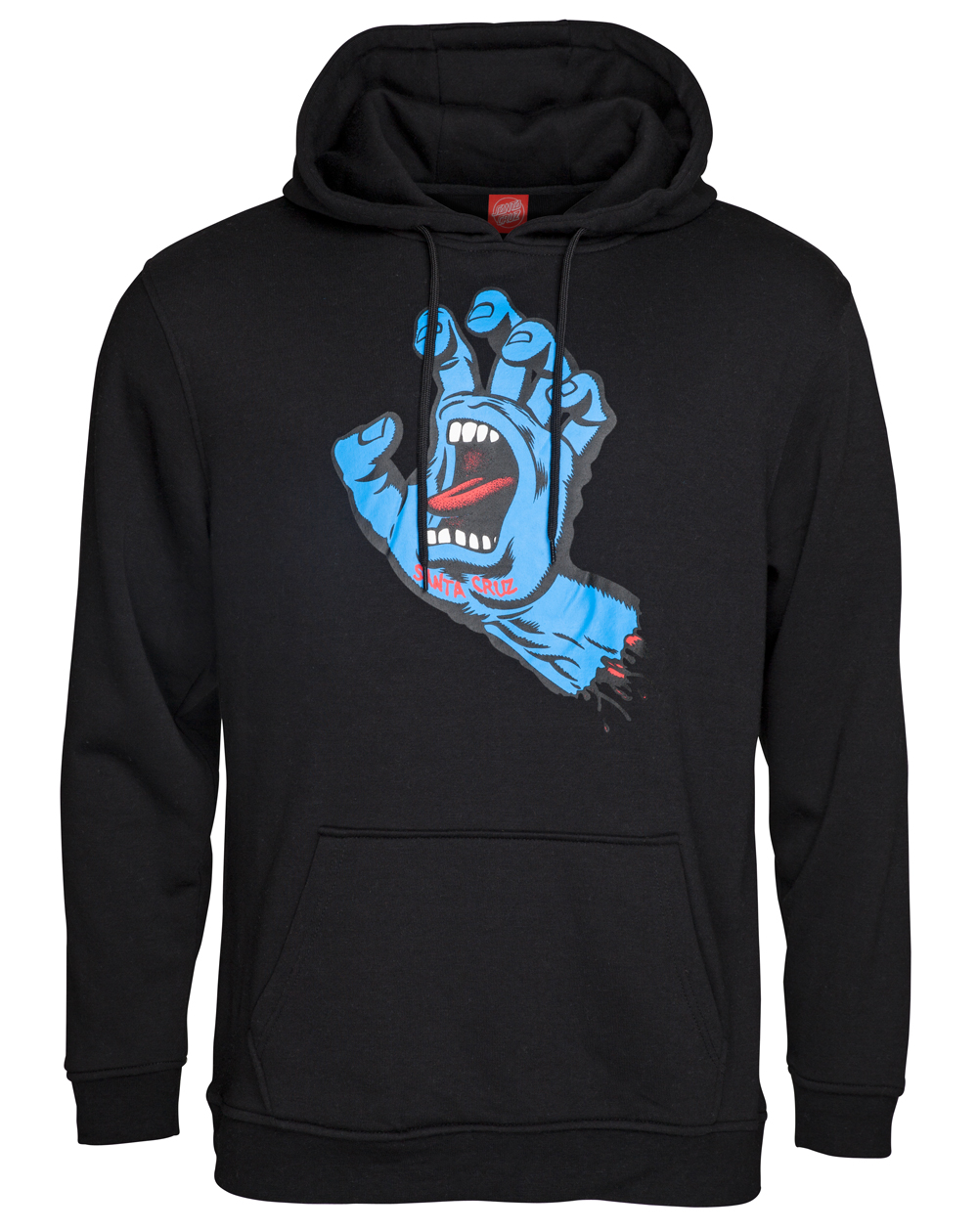 Santa Cruz Screaming Hand Moleton com Capuz para Homem Black