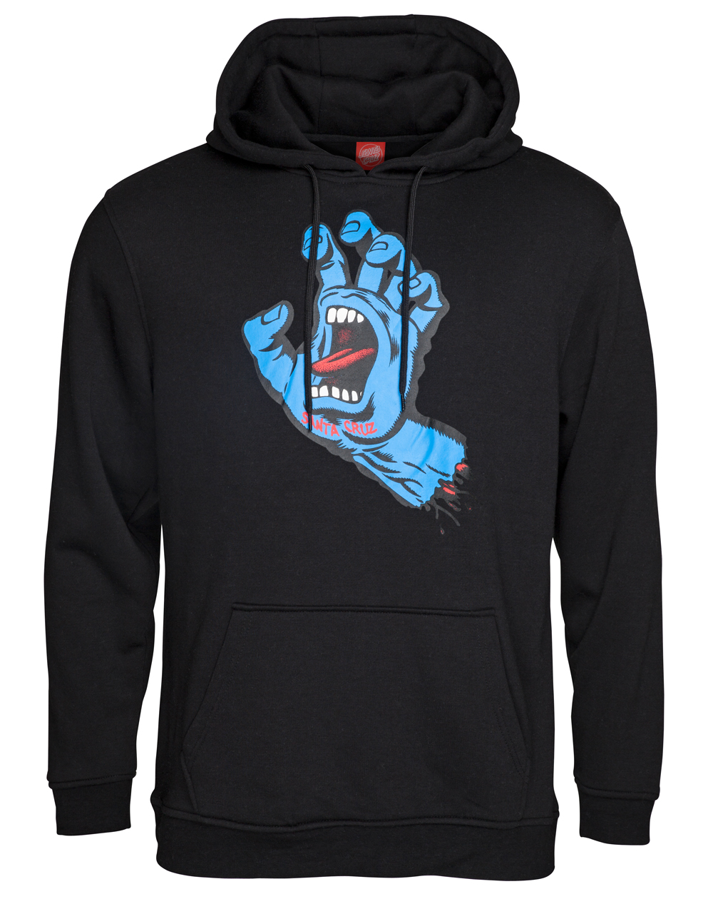 Santa Cruz Screaming Hand Sudadera con Capucha para Hombre Black