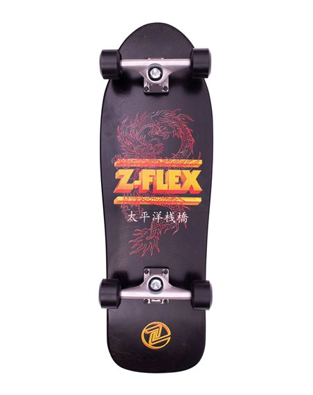 Z-Flex Skateboard Cruiser Dragon 80's Bear Black