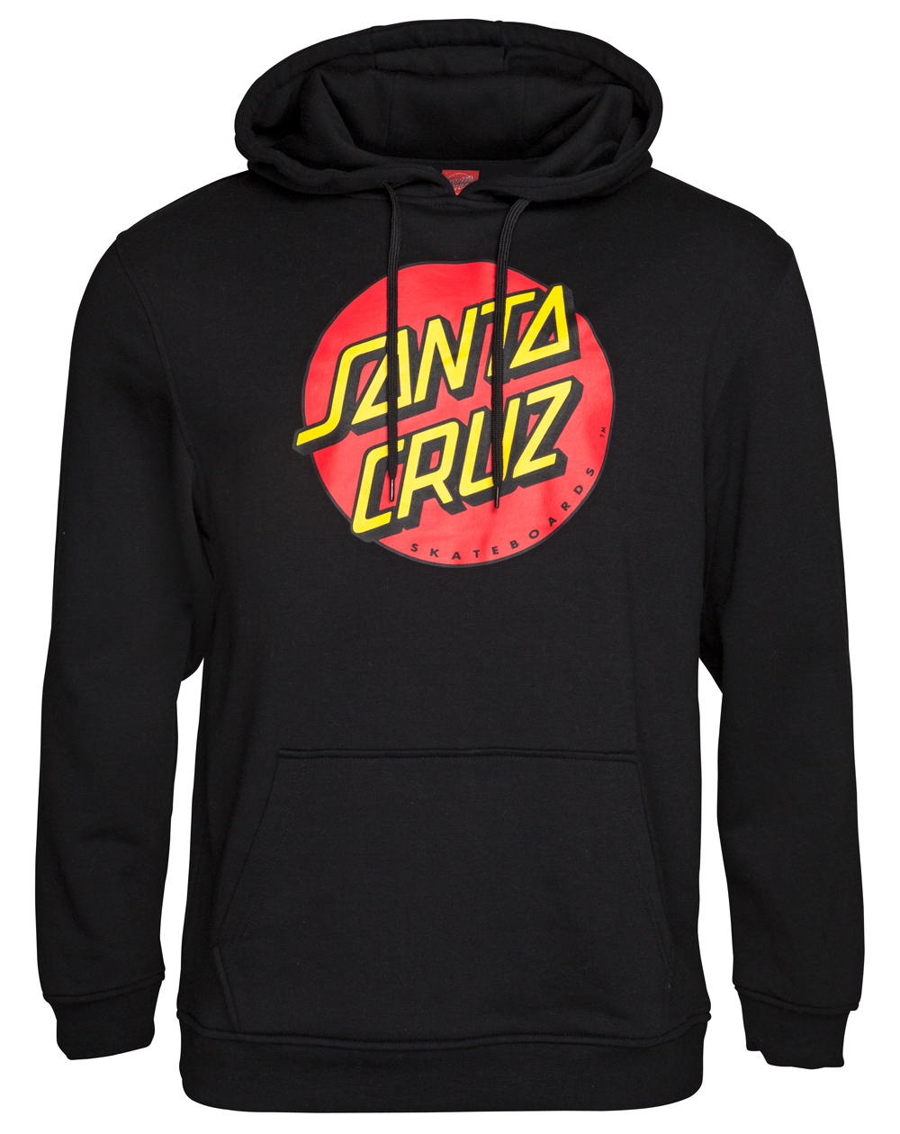 Santa Cruz Classic Dot Sudadera con Capucha para Hombre Black