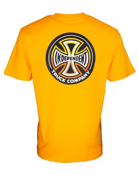 Independent Split Cross T-Shirt Uomo Gold