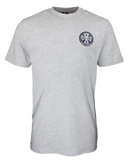 Independent Split Cross Camiseta para Homem Dark Heather 2