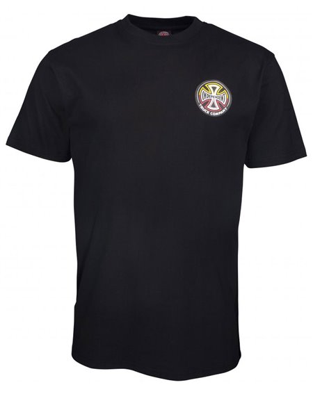 Independent Men's T-Shirt Split Cross Black