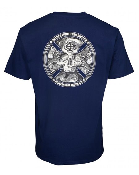 Independent FTS Skull T-Shirt Homme Dark Navy