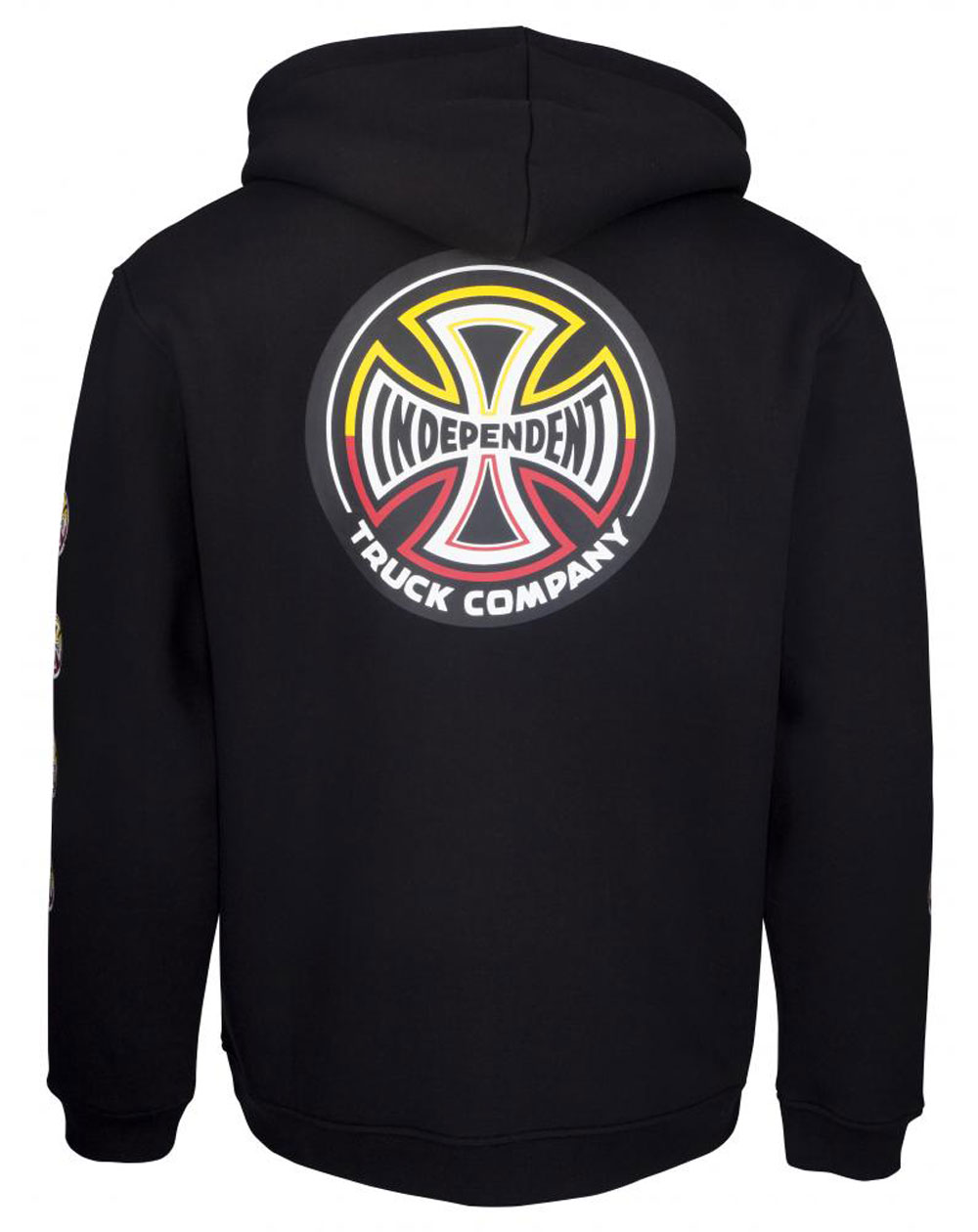 Independent Split Cross Sudadera con Capucha con Cremallera para Hombre Black