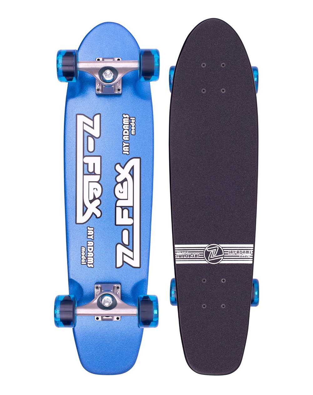 Z-Flex Metal Flake 29.5" Skateboard Cruiser Blue