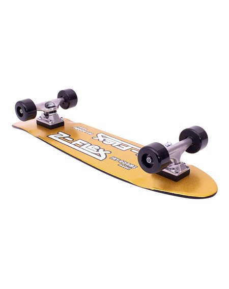 Z-Flex Metal Flake 29.5" Skateboard Cruiser Gold