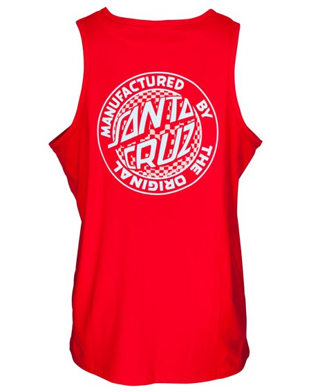 Santa Cruz Fisheye MFG Dot Camiseta de tirantes para Hombre Deep Red