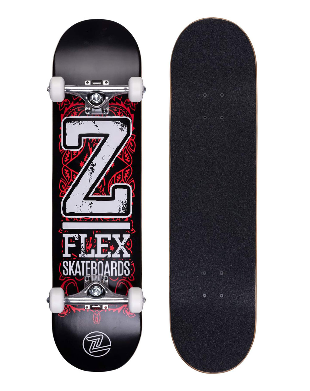 Z-Flex Bold 8" Complete Skateboard Black/Red