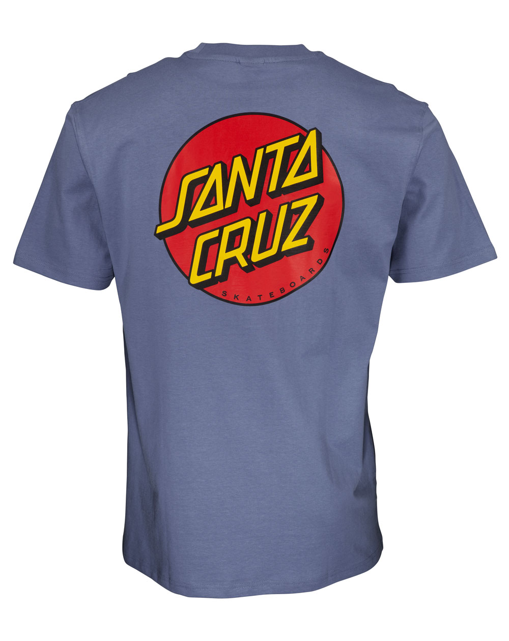 Santa Cruz Men's T-Shirt Classic Dot Chest Washed Navy