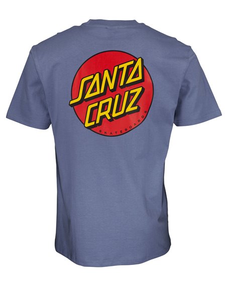 Santa Cruz Classic Dot Chest Camiseta para Homem Washed Navy