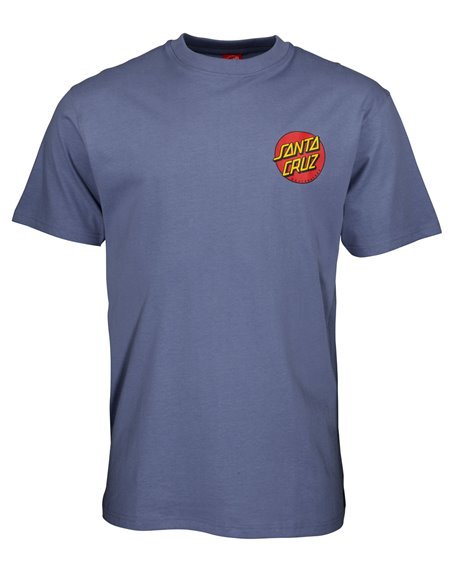 Santa Cruz Classic Dot Chest T-Shirt Uomo Washed Navy