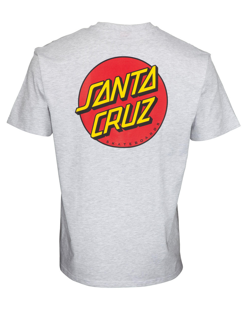 Santa Cruz Classic Dot Chest Camiseta para Hombre Athletic Heather