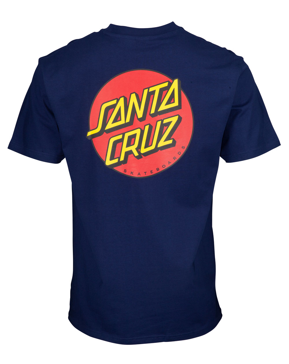 Santa Cruz Men's T-Shirt Classic Dot Chest Dark Navy