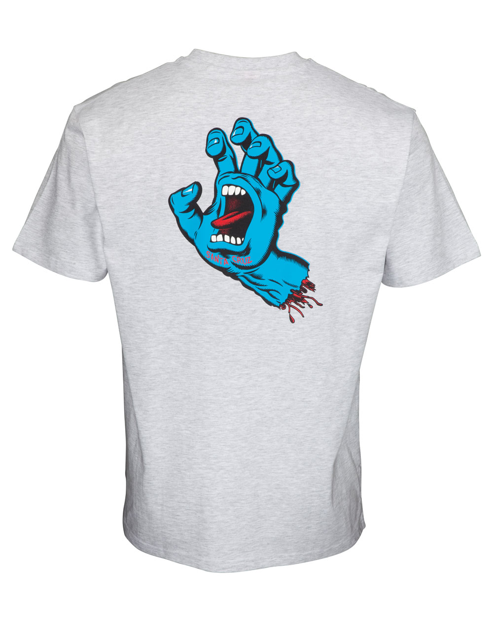 Santa Cruz Screaming Hand Chest Camiseta para Homem Athletic Heather