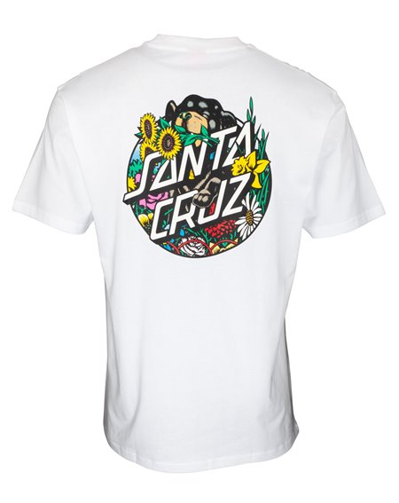 Santa Cruz COILED DOT Skateboard T Shirt WHITE XXL 