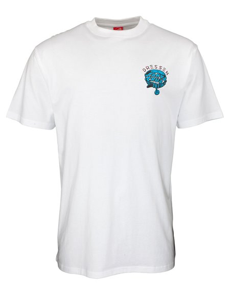 Santa Cruz Dressen Pup Dot T-Shirt Uomo White