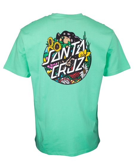 Santa Cruz Men's T-Shirt Dressen Pup Dot Jade Green