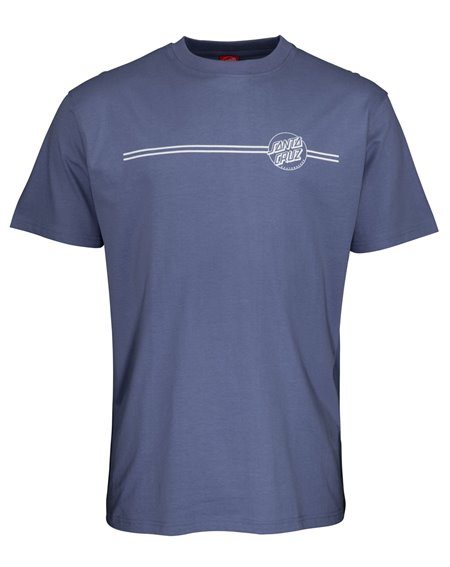 Santa Cruz Men's T-Shirt Opus Dot Stripe Washed Navy 2