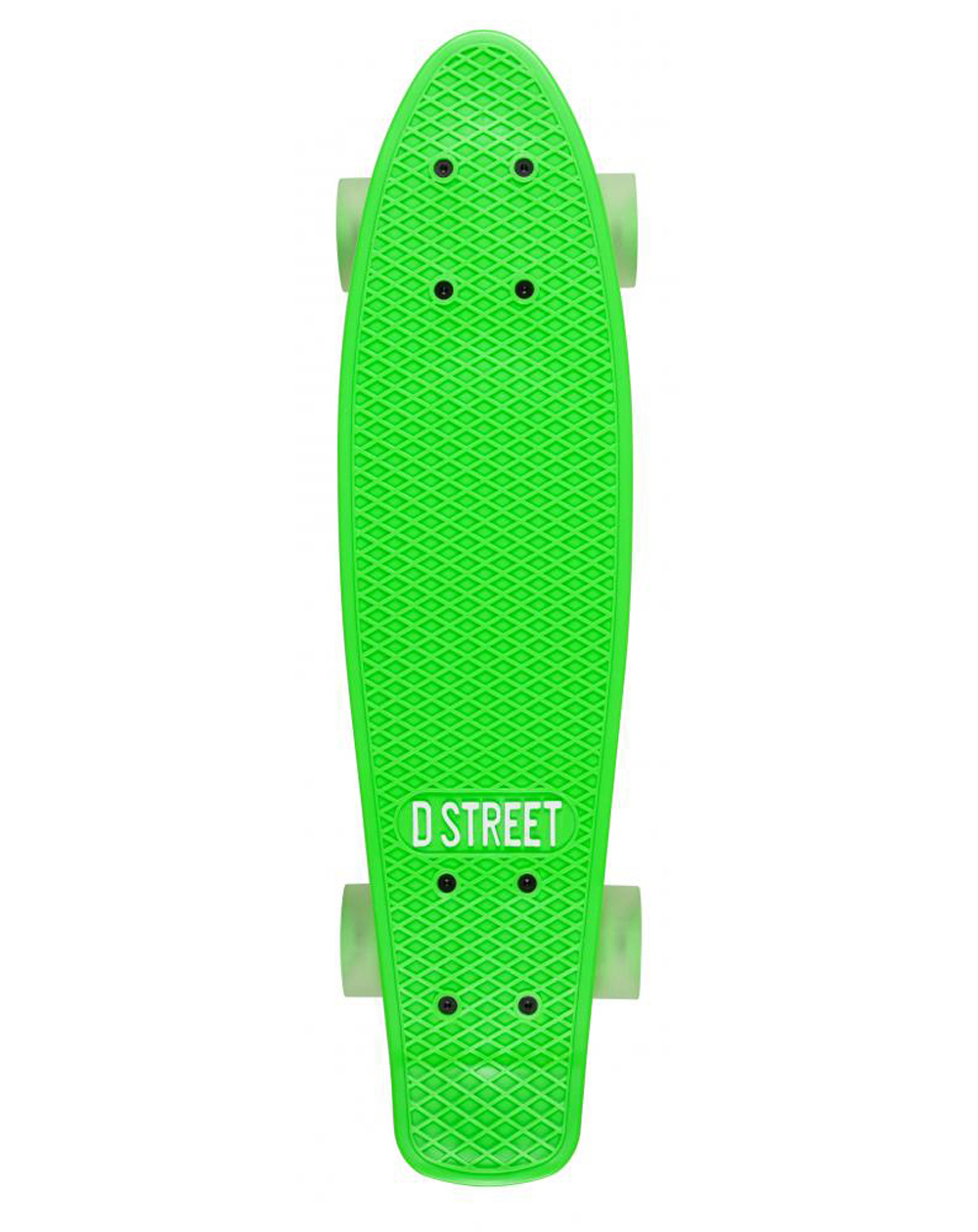 DStreet Poly Prop Neon Flash Skateboard Cruiser Green